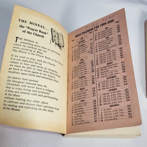 Set of 3 St Joseph Sunday Missal & Prayerbook 2000-04 Paperbacks Catholic Church - Picture 4 of 16